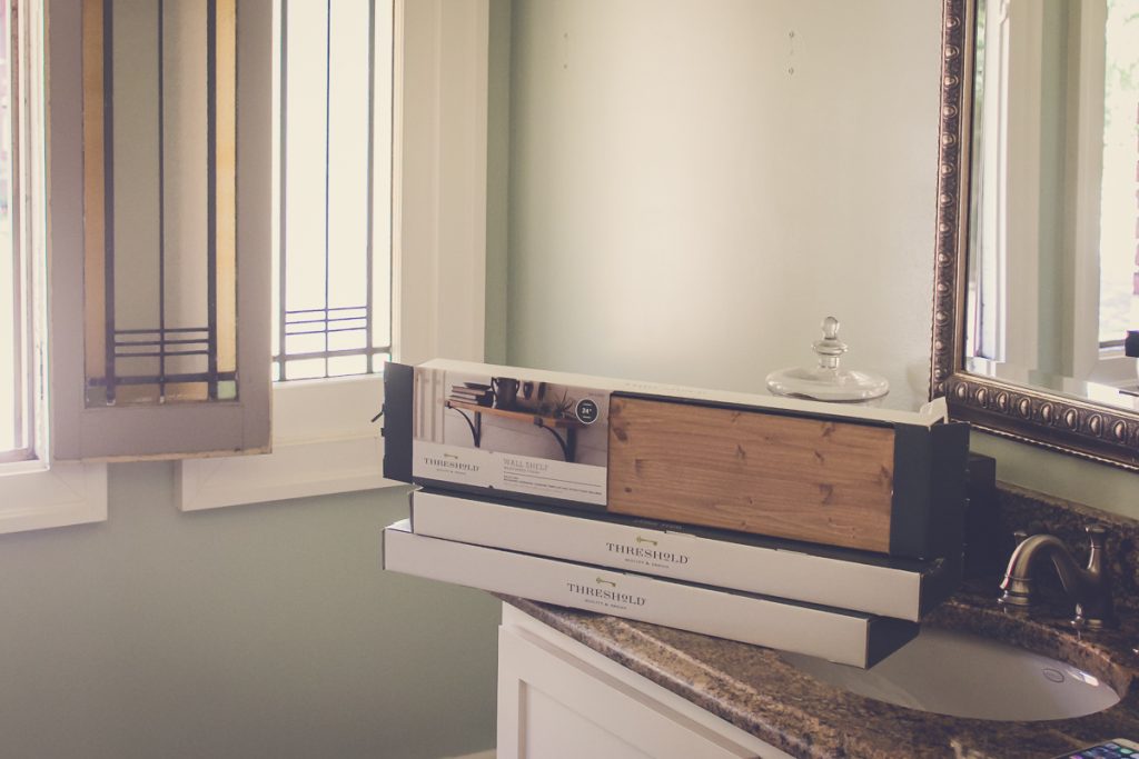 modern farmhouse bathroom update